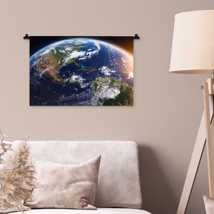 Wandkleed - Planeet - Ruimte - Kosmos - Planeet - Ruimte - Kosmos Wandkleed katoen klein