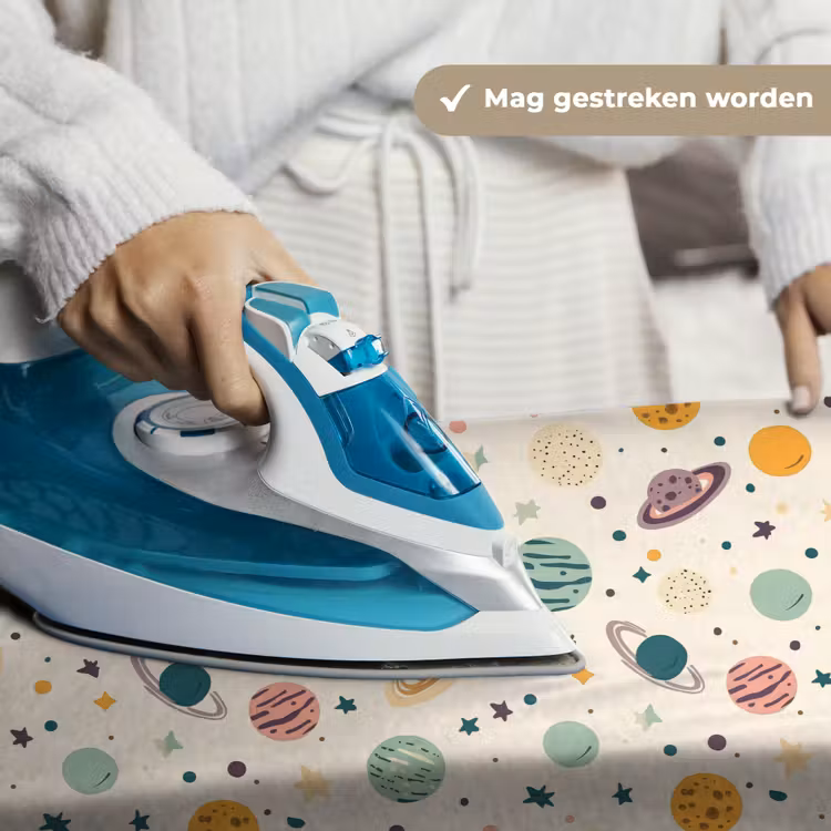Planeten - Retro - Kleurrijk Wandkleed katoen klein 269 -sfeer9