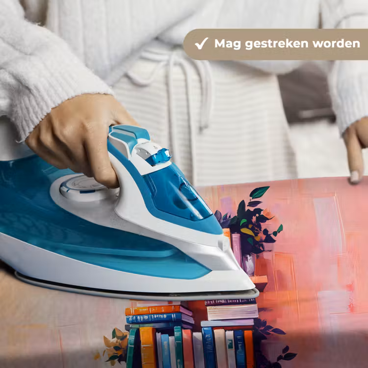 Planken - Boeken - Bladeren Wandkleed katoen klein -sfeer9