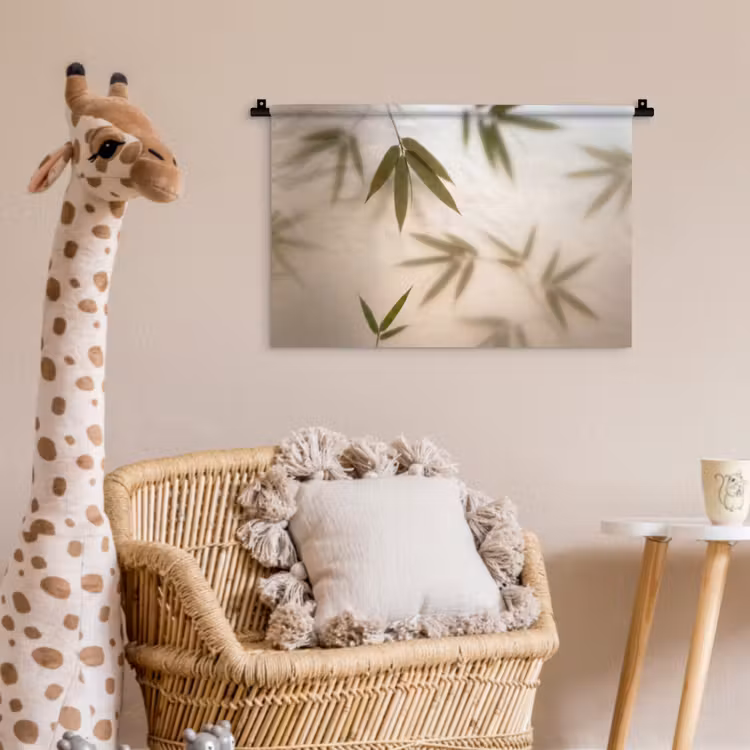 Planten - Bladeren - Natuur - Groen Wandkleed katoen klein -wsfeer5_kind