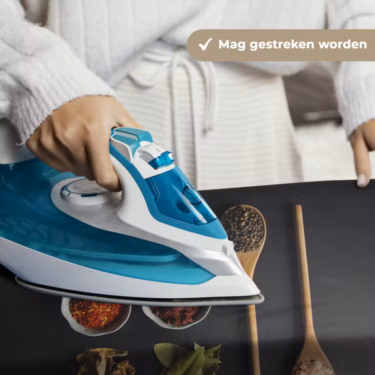 Pollepel - Specerijen - Kruiden - Groen - Bruin - Rustiek Wandkleed katoen klein -sfeer9