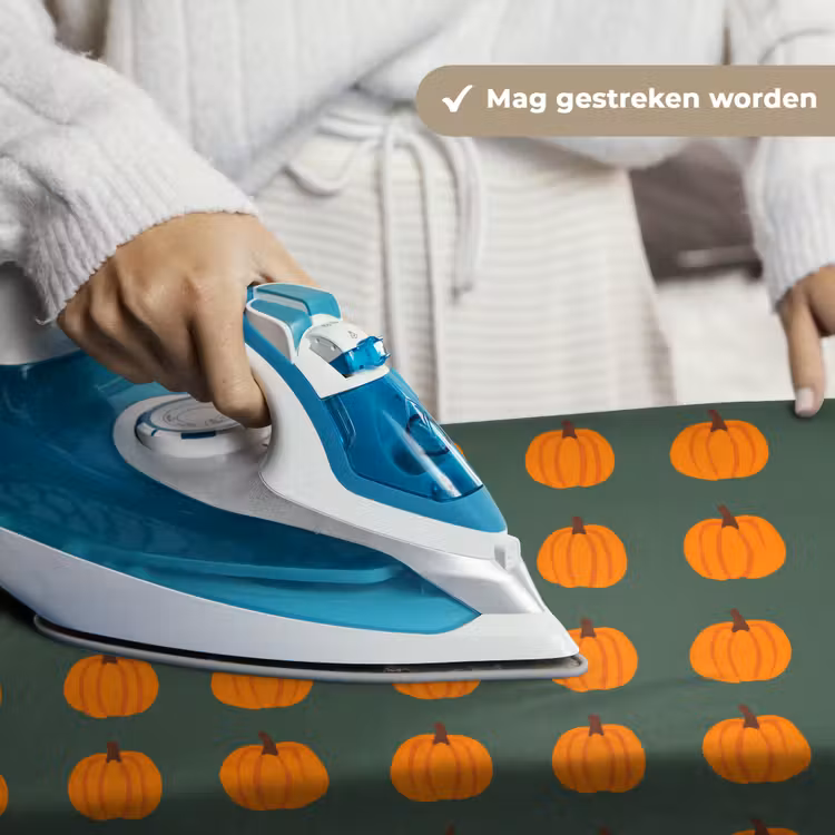Pompoen - Patroon - Oranje Wandkleed katoen klein 269 -sfeer9
