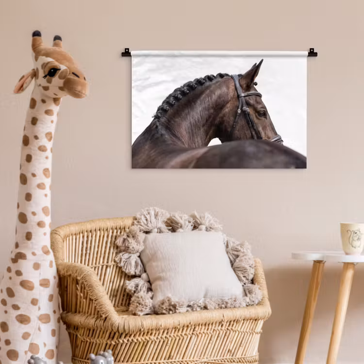 Portret - Paard - Elegant Wandkleed katoen klein -wsfeer5_kind