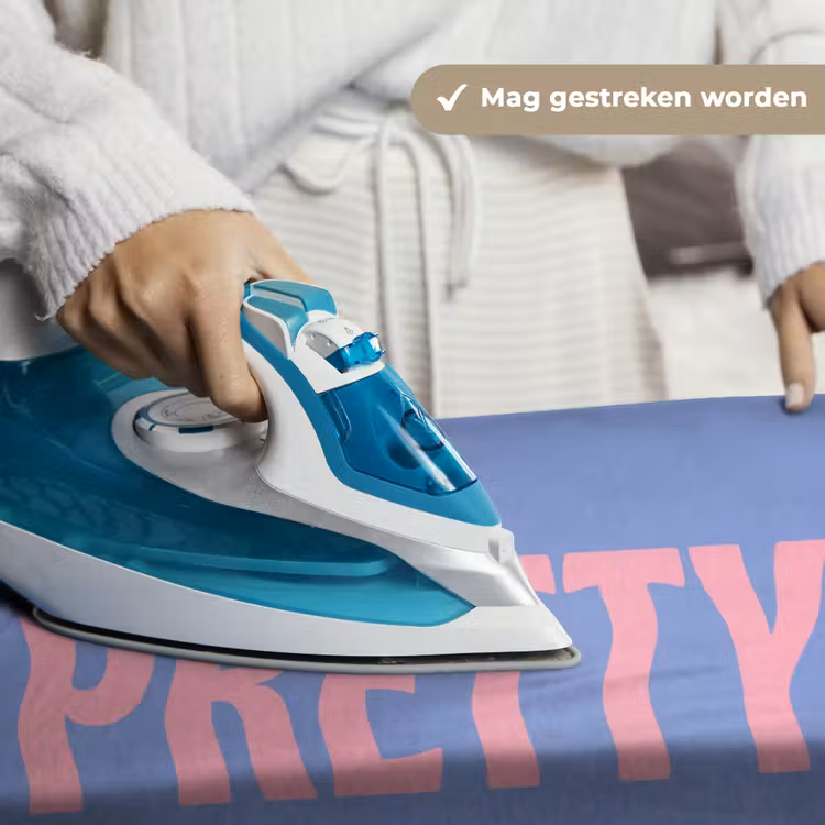 Pretty - Roze - Blauw - Golvend Wandkleed katoen klein -sfeer9