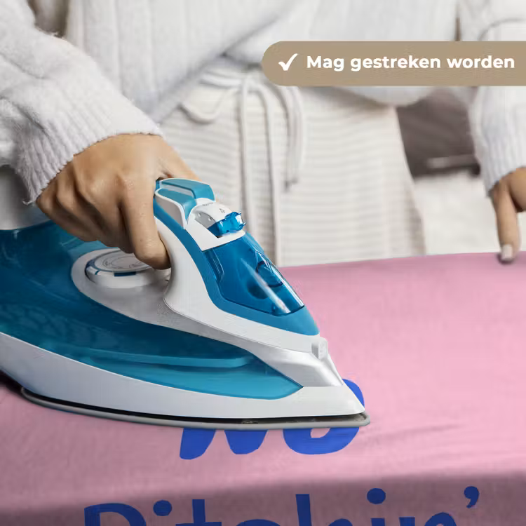 Quote - Blauw - Lettertype - Keuken Wandkleed katoen klein -sfeer9