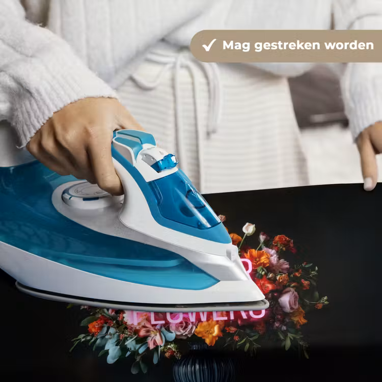 Quote - Bloemen - Vaas - Neon Wandkleed katoen klein -sfeer9