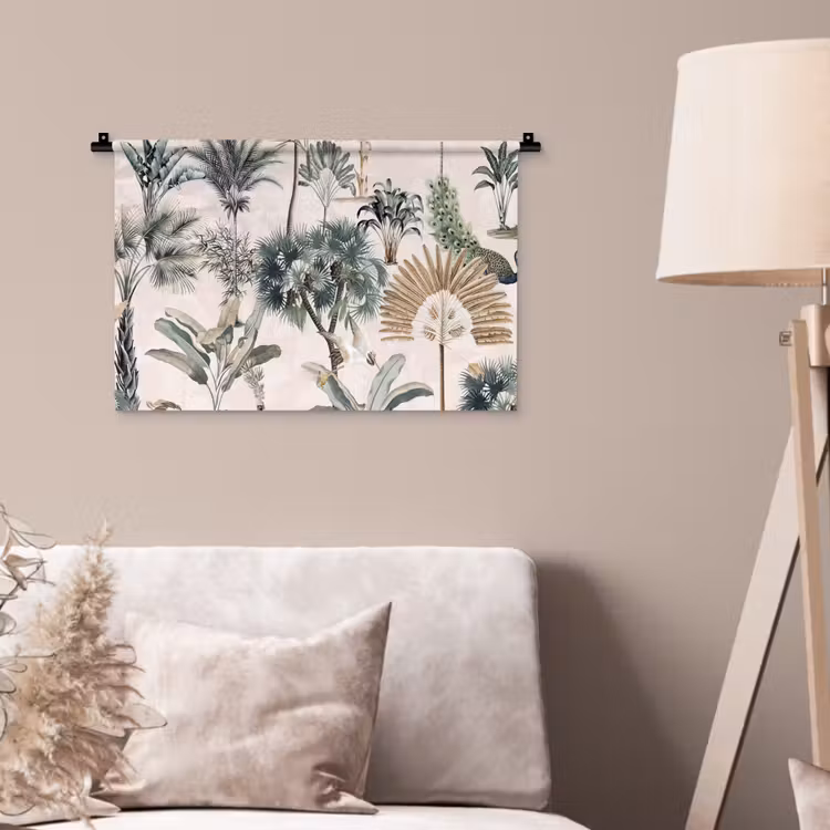 Retro - Jungle - Natuur - Dieren Wandkleed katoen klein -sfeer4