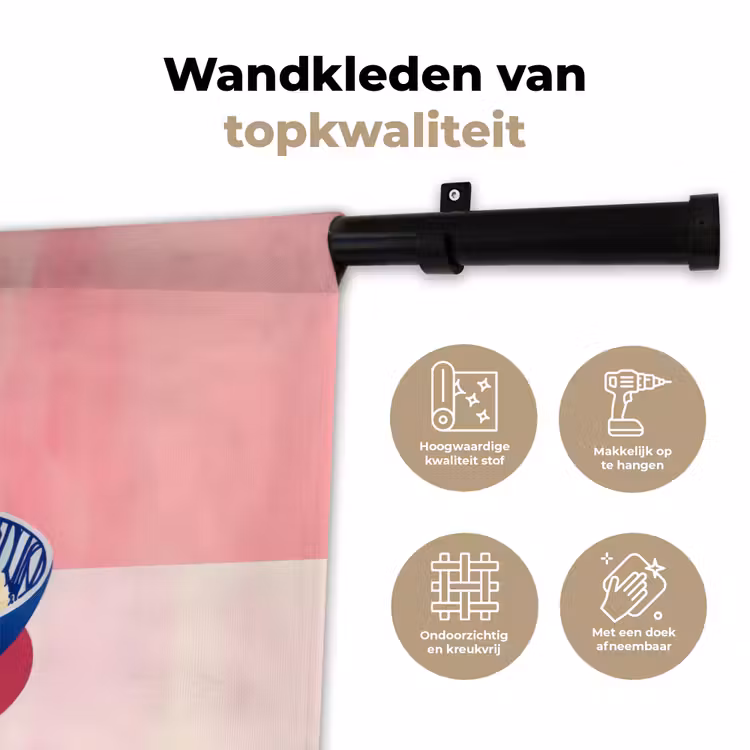 Rijst - Illustratie - Kom - Groente Wandkleed katoen klein -sfeer2
