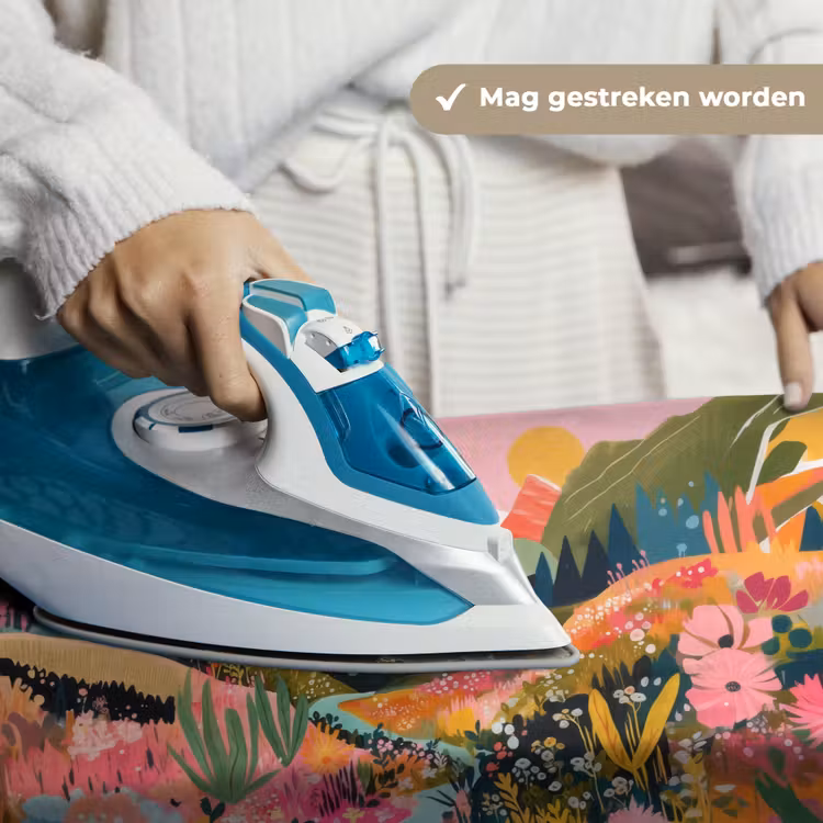 Rivier - Diepte - Bloemen Wandkleed katoen klein -sfeer9
