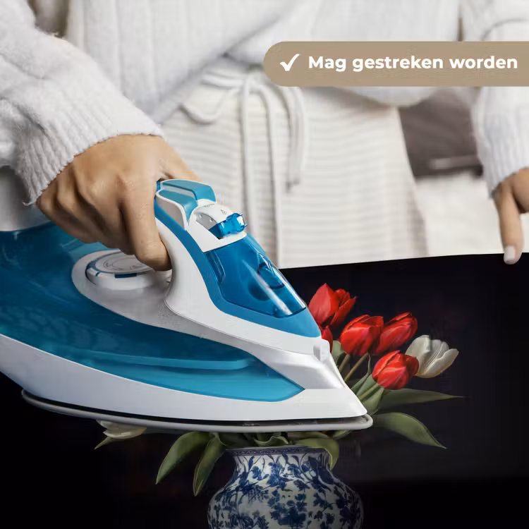 Rode - Bloemen - Tulpen - Vaas Wandkleed katoen klein -sfeer9