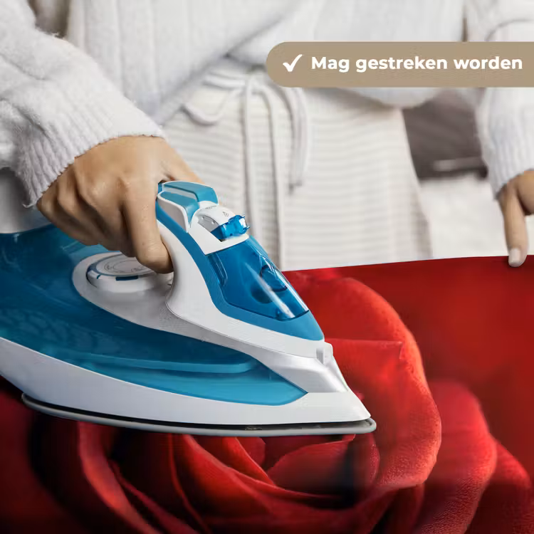 Rood - Roos - Romantisch Wandkleed katoen klein -sfeer9