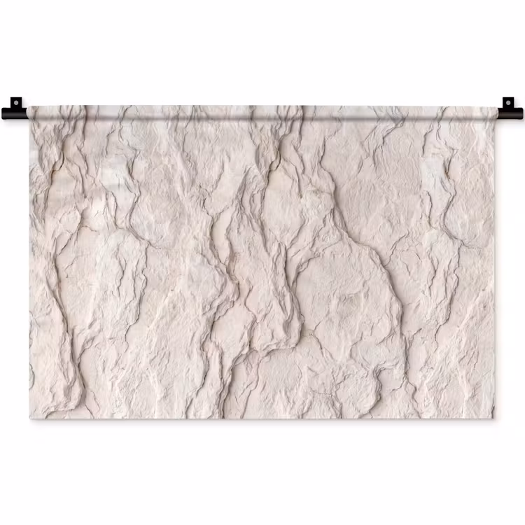 Rots - Structuur - Natuur - Beige - Abstract Wandkleed katoen klein -zz3d