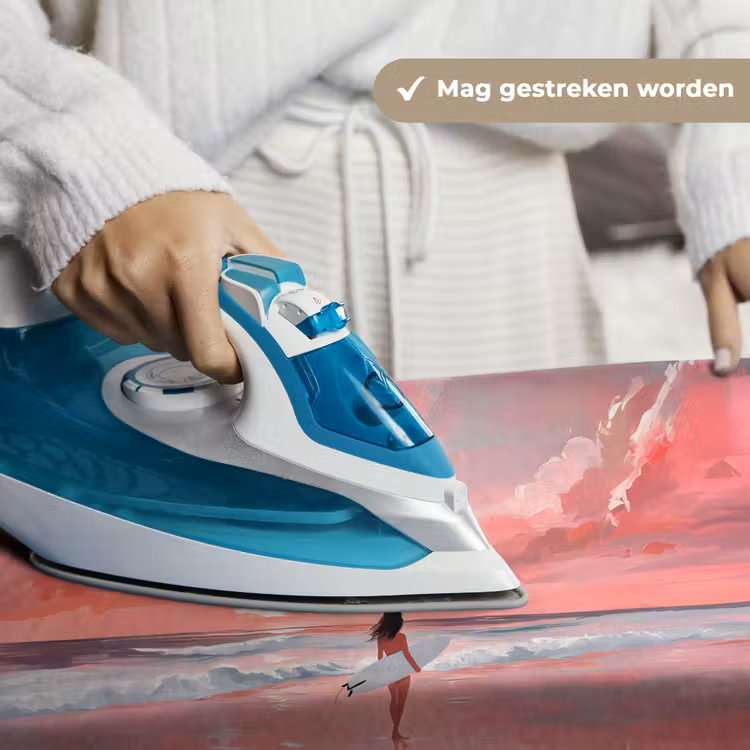 Roze - Surfen - Zee Wandkleed katoen klein -sfeer9