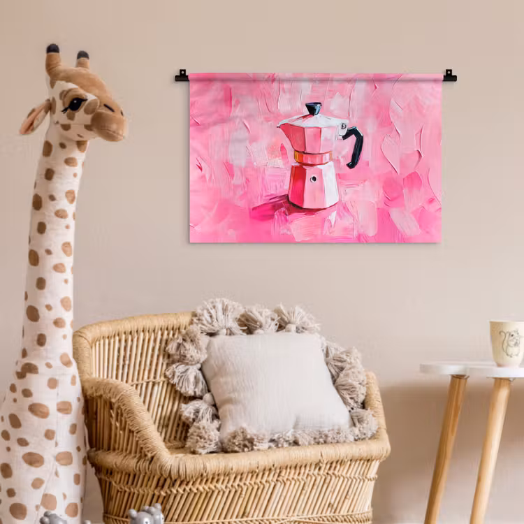 Roze - Verf - Coffee Wandkleed katoen klein -wsfeer5_kind