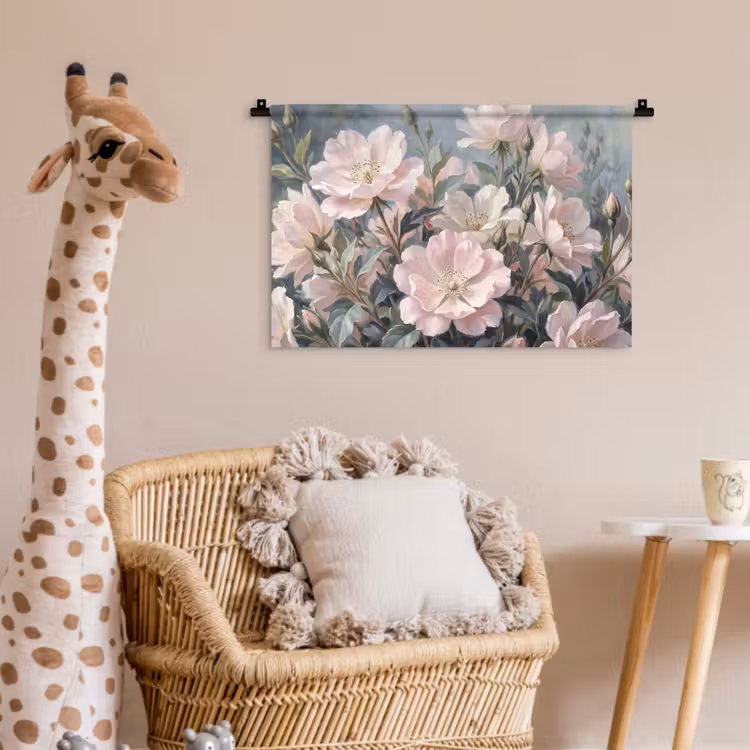 Rozen - Illustratie - Roze Wandkleed katoen klein -wsfeer5_kind