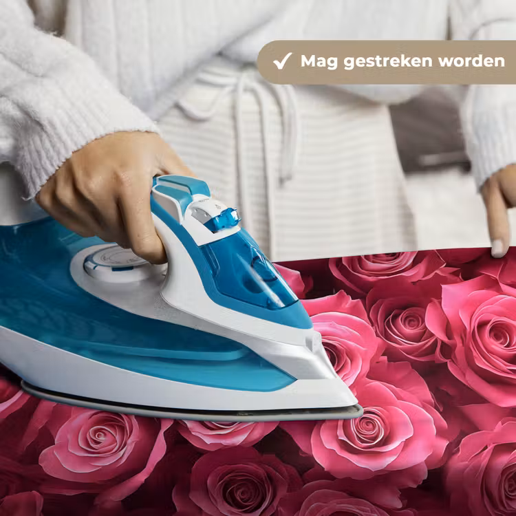 Rozen - Pink - Bloem Wandkleed katoen klein -sfeer9