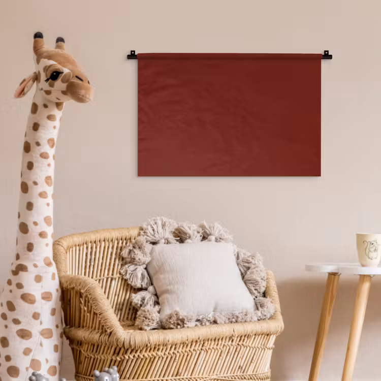 Rustic - Terracotta - Rood Wandkleed katoen klein 269 -wsfeer5_kind
