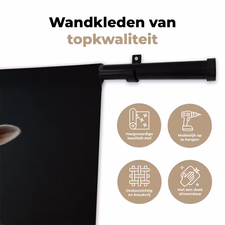 Schaap - Wol - Kok Wandkleed katoen klein -sfeer2