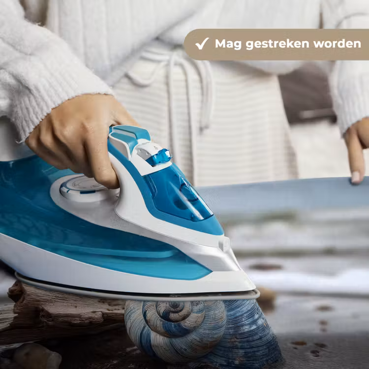 Schelp - Strand - Blauw - Zee Wandkleed katoen klein -sfeer9