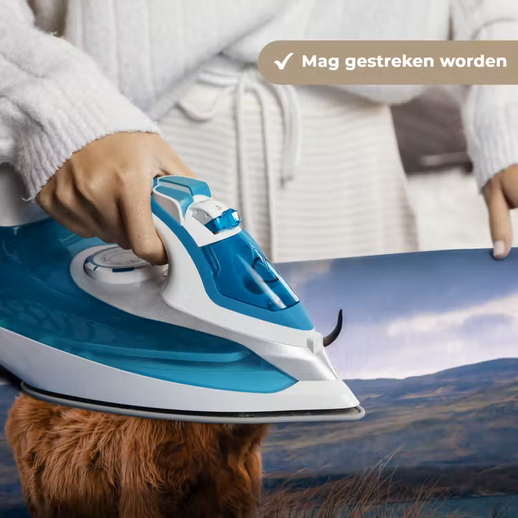 Schotse Hooglander - Berg - Water - Natuur - Koe Wandkleed katoen klein -sfeer9