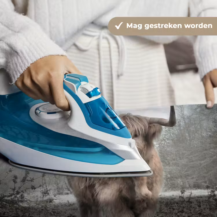 Schotse Hooglander - Bos - Mist - Koe - Dieren - Natuur Wandkleed katoen klein -sfeer9
