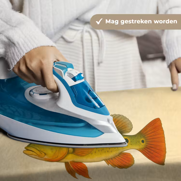 Schubben - Vis - Groen - Illustratie Wandkleed katoen klein -sfeer9