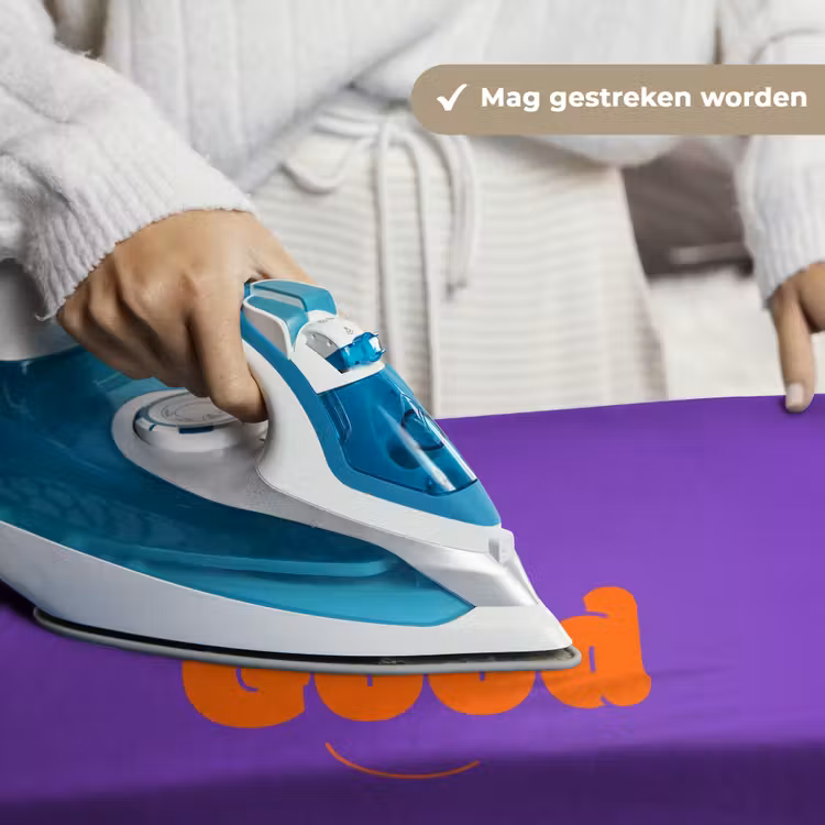 See the good - Oranje - Paars - Smiley Wandkleed katoen klein -sfeer9