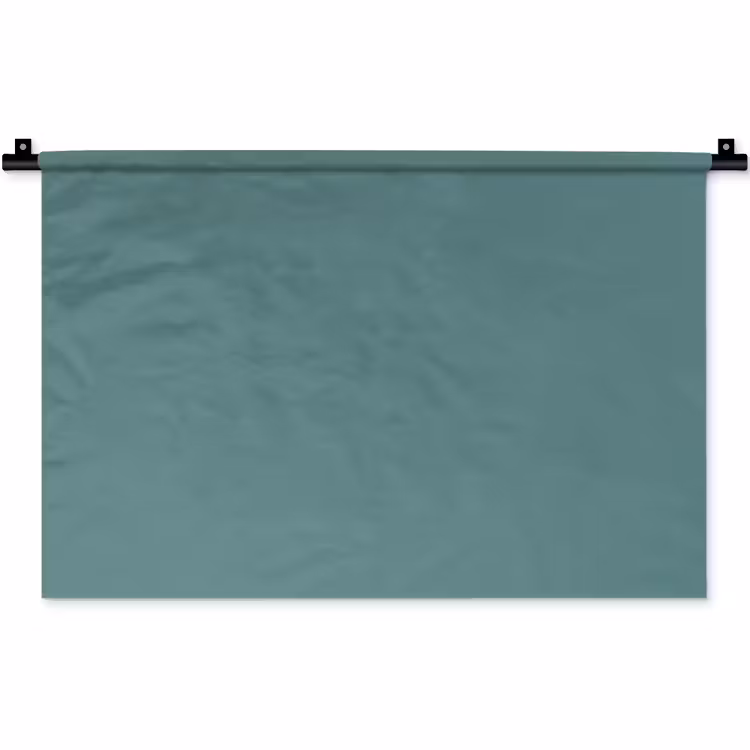 Serene - Teal - Blauw Wandkleed katoen klein 269 -zz3d