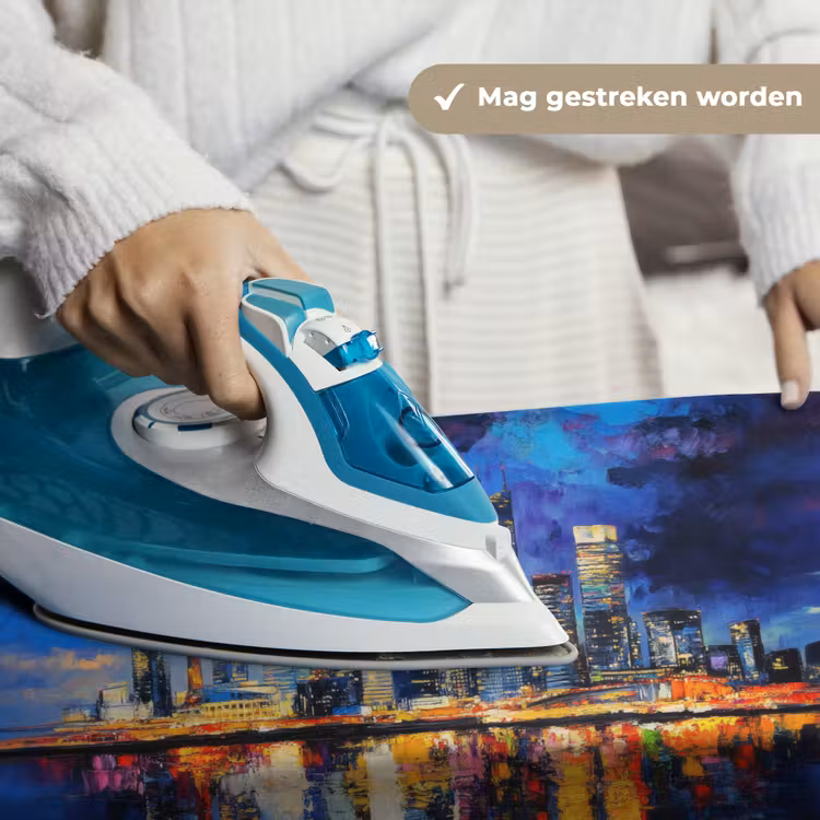 Skyline Toronto - Modern - Stadslicht - Blauw Wandkleed katoen klein -sfeer9