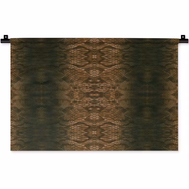 Slang - Boa - Bruin Wandkleed katoen klein 269 -zz3d