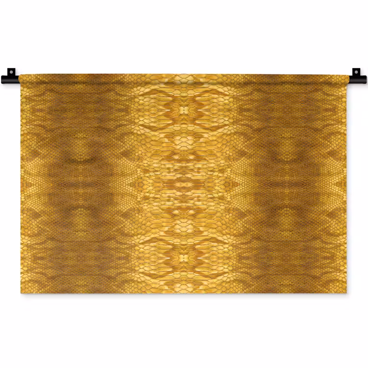Slang - Boa - Goud - Geel Wandkleed katoen klein 269 -zz3d