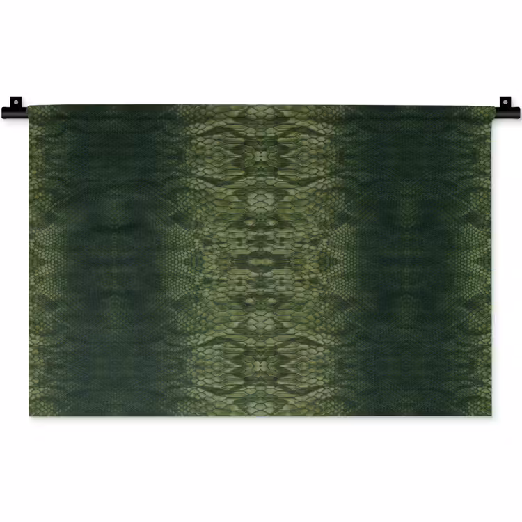 Slang - Boa - Groen Wandkleed katoen klein 269 -zz3d