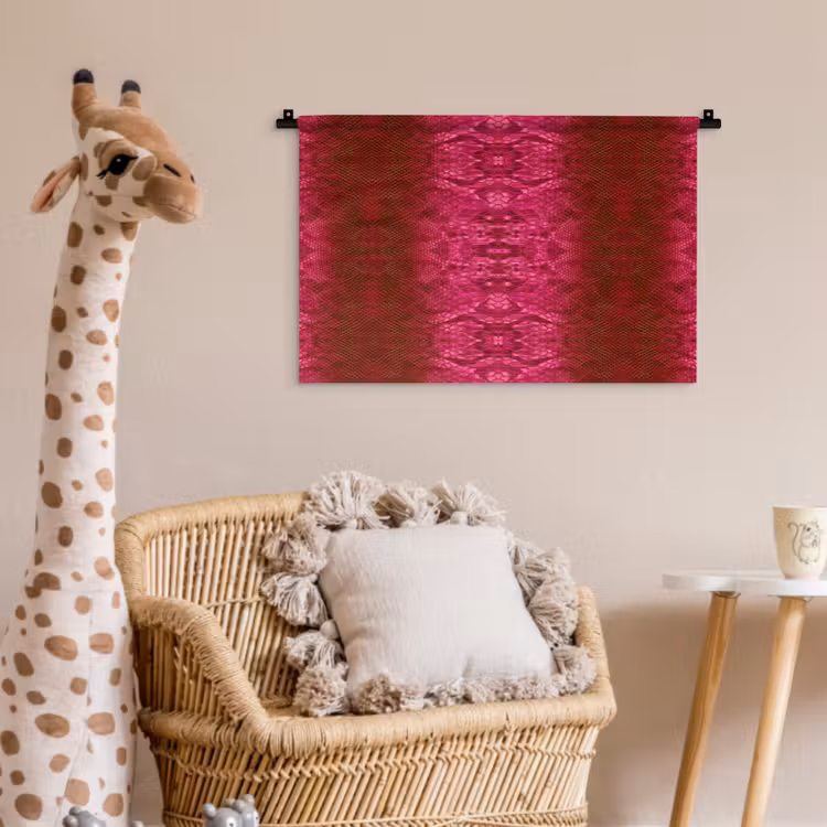 Slang - Boa - Roze Wandkleed katoen klein 269 -wsfeer5_kind
