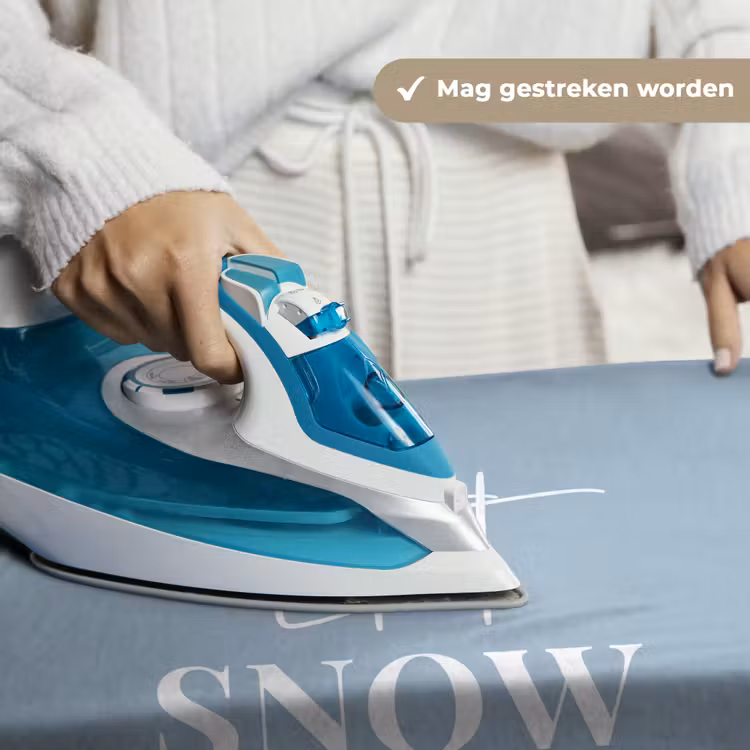 Sneeuw - Winter - Blauw - Let it snow Wandkleed katoen klein -sfeer9