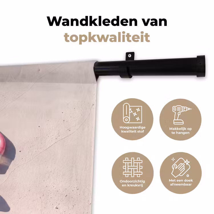 Snorkelset - Strand - Zomer - Roze Wandkleed katoen klein -sfeer2
