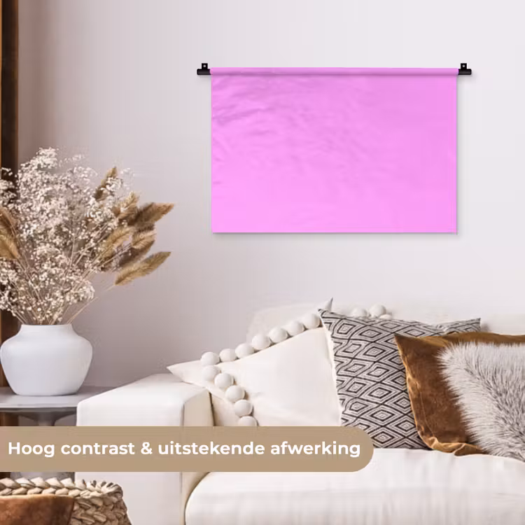 Soft - Lavender - Roze Wandkleed katoen klein 269 -sfeer1