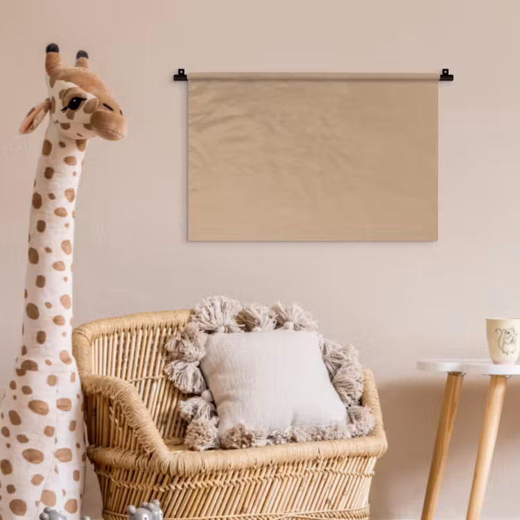 Soft - Taupe - Bruin Wandkleed katoen klein 269 -wsfeer5_kind