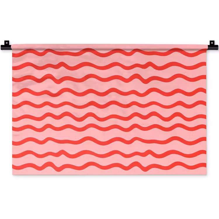 Speels - Patroon - Rood Wandkleed katoen klein 269 -zz3d