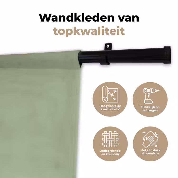 Spring - Sprint - Groen Wandkleed katoen klein 269 -sfeer2