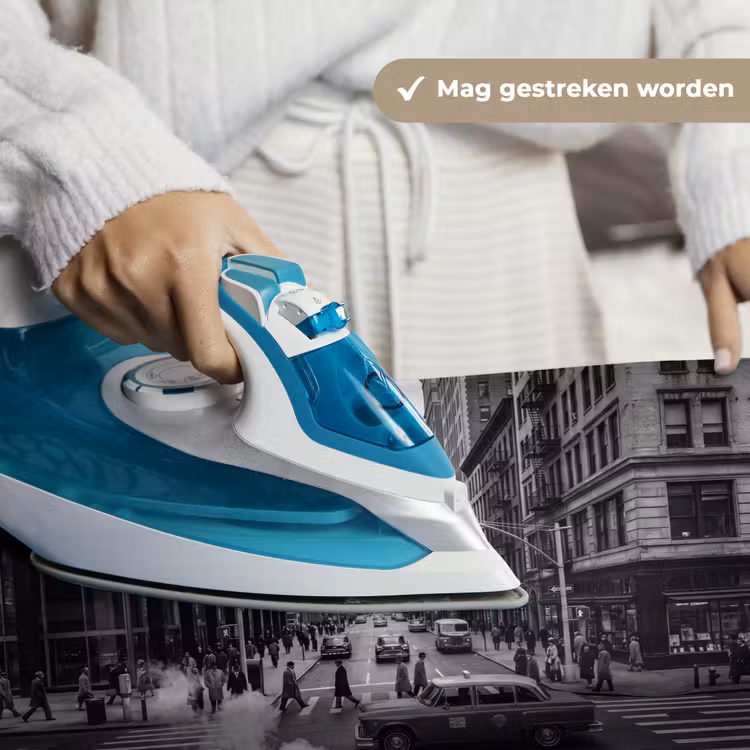 Stad - Straat - Gebouwen - Verkeer - Zwart-wit Wandkleed katoen klein -sfeer9