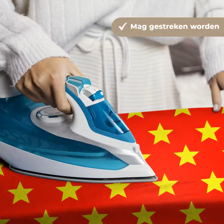 Ster - Patroon - Geel Wandkleed katoen klein 269 -sfeer9