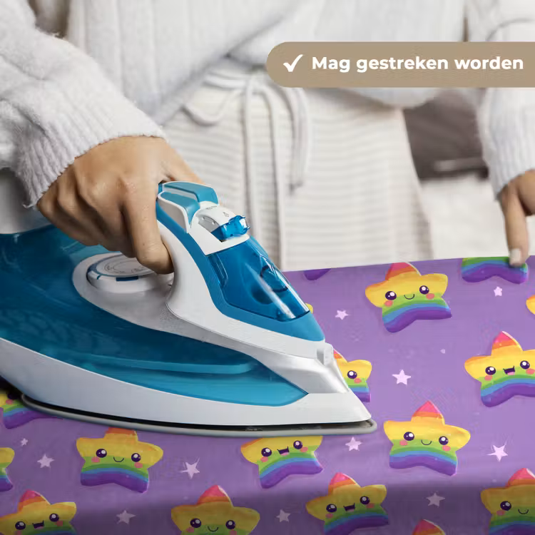 Sterren - Regenboog - Paars Wandkleed katoen klein 269 -sfeer9