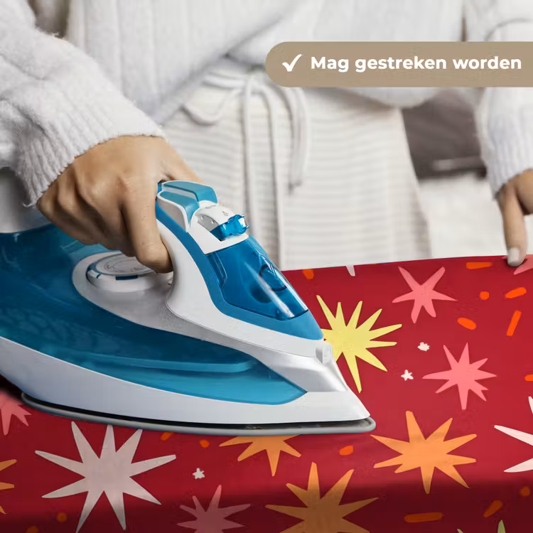 Sterren - Speels - Rood Wandkleed katoen klein 269 -sfeer9
