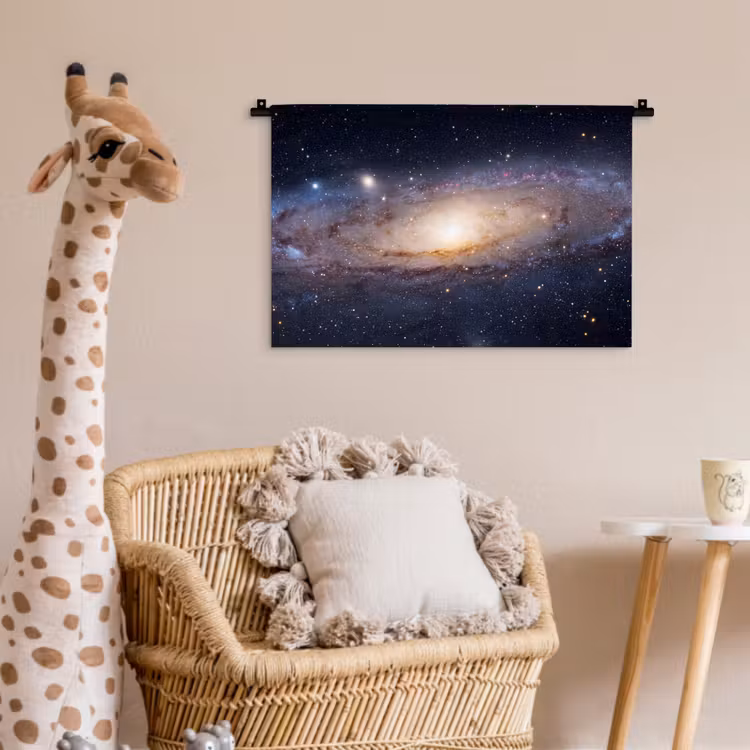 Wandkleed - Sterrenstelsel - Ruimte - Kosmos - Sterrenstelsel - Ruimte - Kosmos Wandkleed katoen klein