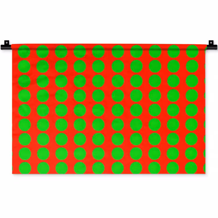 Stippen - Patroon - Groen Wandkleed katoen klein 269 -zz3d