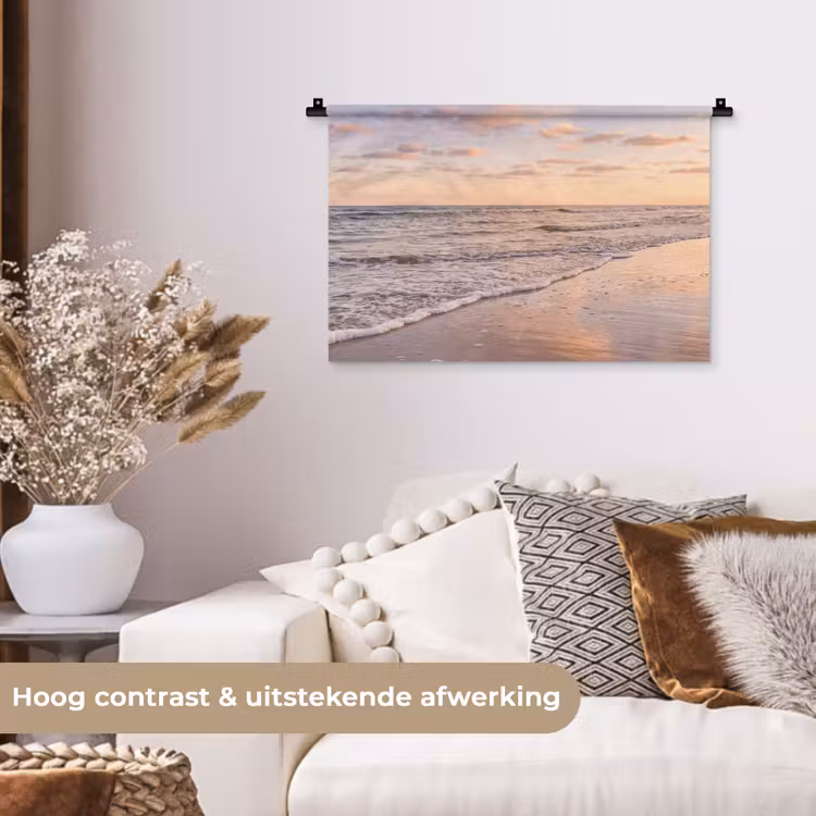 Strand - Branding - Wolken Wandkleed katoen klein -sfeer1