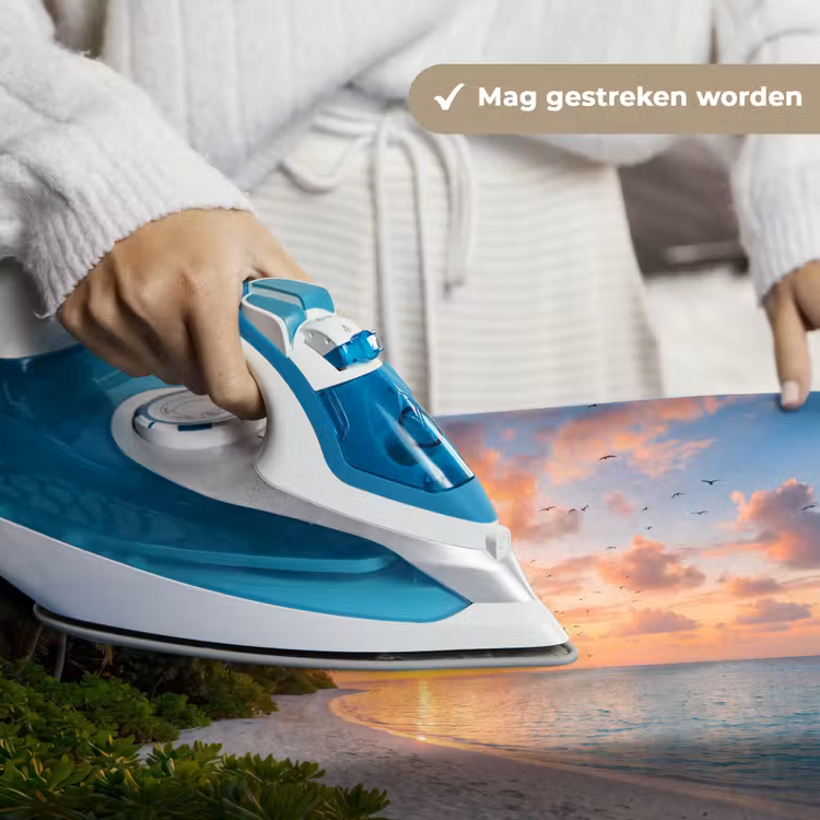 Strand - Zonsondergang - Palmbomen - Tropisch - Natuur Wandkleed katoen klein -sfeer9