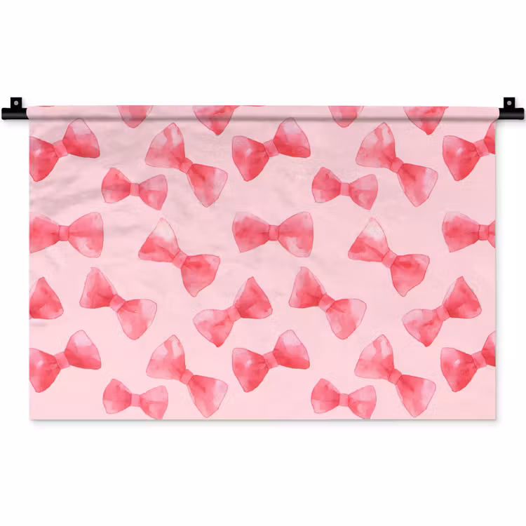 Strikken - Aquarel - Roze Wandkleed katoen klein 269 -zz3d