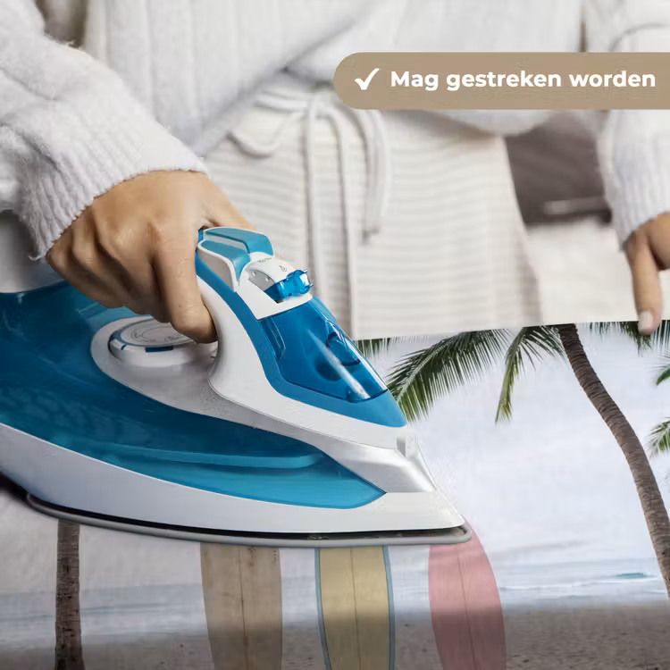 Surfboard - Palmbomen - Kleurrijk Wandkleed katoen klein -sfeer9