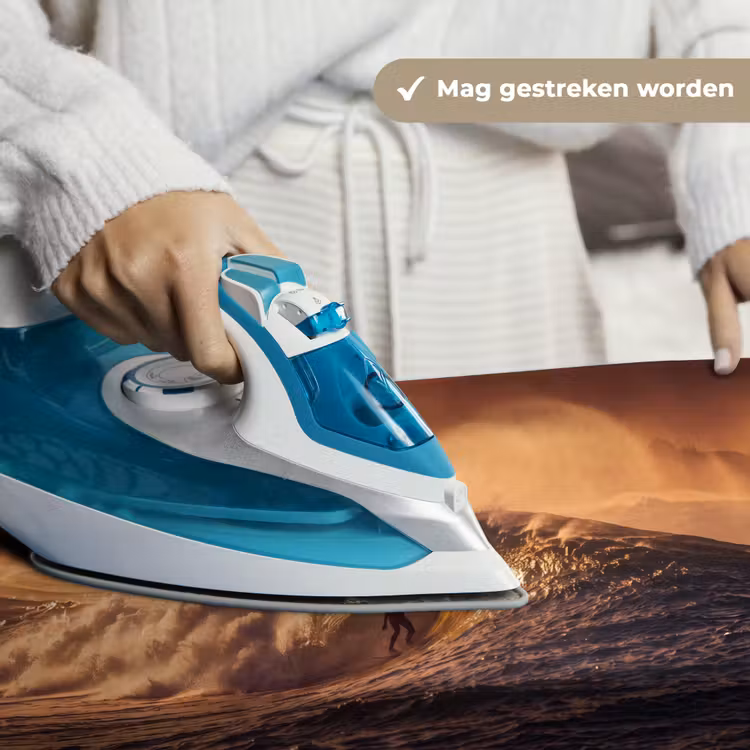 Surfer - Golf - Oceaan - Sport - Oranje Wandkleed katoen klein -sfeer9